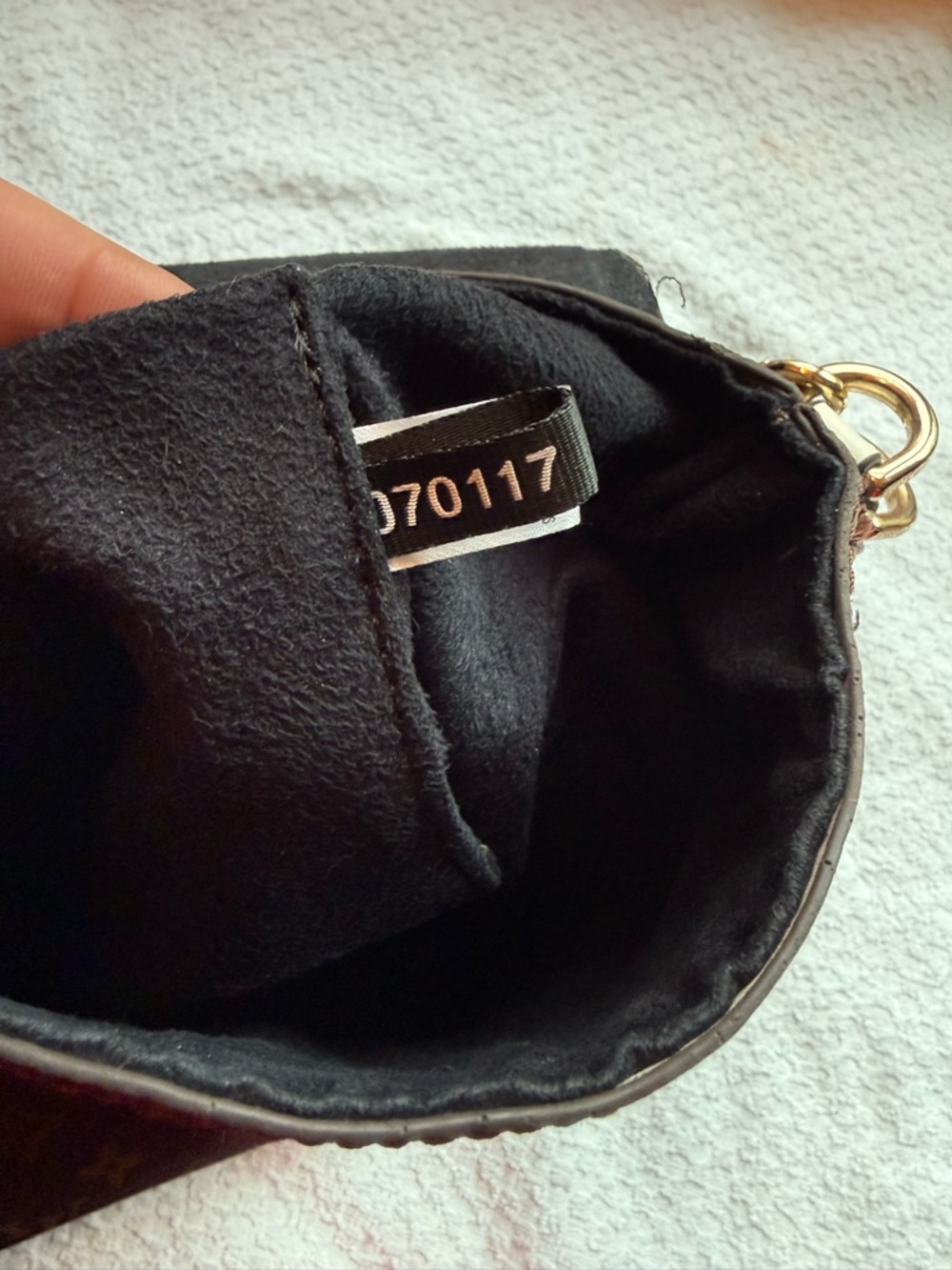 Louis Vuitton Monogram Shoulder Bag with Black and White Braided Handle - Picture 8 of 12